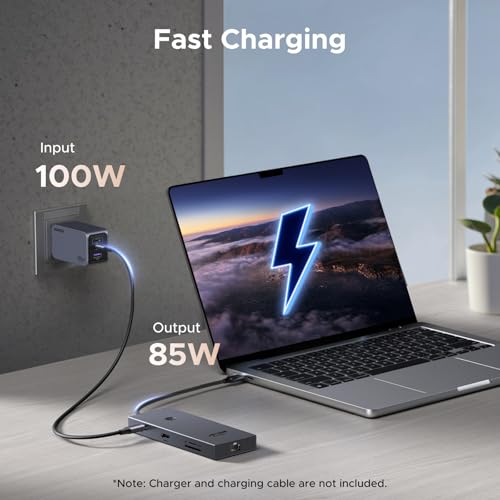 UGREEN 9 Port USB C Hub 4K HDMI Gigabit Ethernet 100W Power Delivery 75028