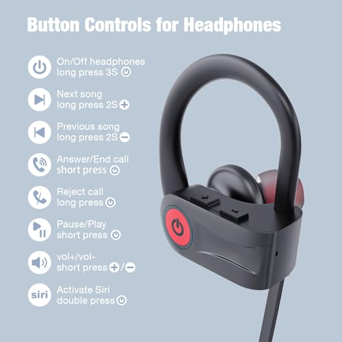 Boean U18 Wireless Bluetooth Headphones with Ergonomic Design and 16 Hour Playtime