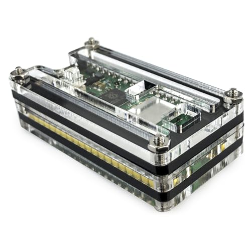 C4Labs Zebra Pico W Case Mini ITX Raspberry Pi 2.5 inches Dual Band Acrylic Stainless Steel