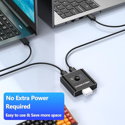 AUKOKIOULA USB 3.0 1A 5V Bi-Directional KVM Switch US-201-005 IP00