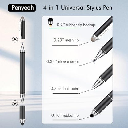 Penyeah 5.6in Stylus Pen Model 111 - Capacitive Touch Pen with 4 Tips