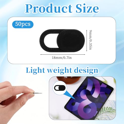 QfwdfcTrenz Flat Webcam Cover 693149 0.02" x 0.02" Universal Privacy Cover