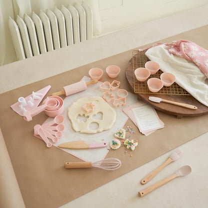 ZICOTO Large zic-bakset-pink_24-263a Kitchen Utensils Set for Kids