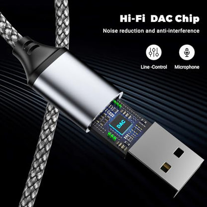 Pastall USB-3.5T-Cable 48KHz Surround Sound External Audio Adapter