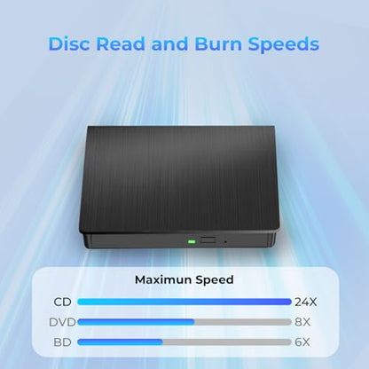 Yaeonku External Blu-ray Drive BD015 USB 3.0 Type-C Optical Storage