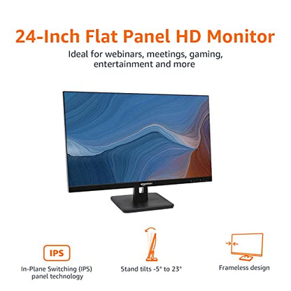 Amazon Basics 24E2QA 24-Inch 1920x1080 75Hz IPS Flat Panel Monitor