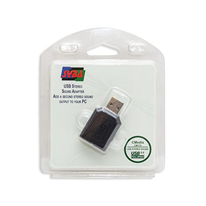 Syba 3-Port USB Type A External Stereo Audio Adapter SD-CM-UAUD