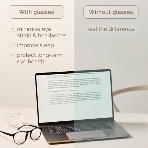 IBOANN 3 Count Oval Blue Light Blocking Glasses Set - TR90 Frame - Polycarbonate Lenses - Lightweight - UV400 Protection