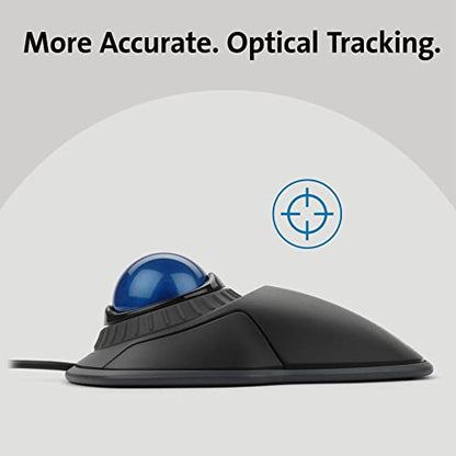 Kensington Orbit Trackball Mouse with Scroll Ring (K72337US) - 30 Feet Range - Optical - Wired USB