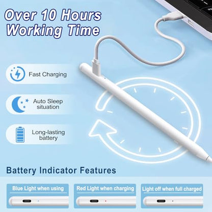 BLEBLE Stylus Pen 12V Battery Needed 10 Hours Battery Life Compatible with iPad Models