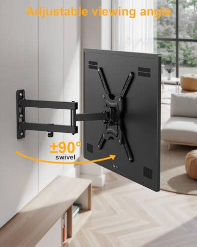 XVCAS Wall Mount for TV and Monitors 19-55 inch VESA 400x400mm Alloy Steel Black