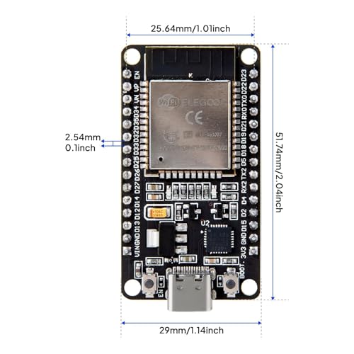 ELEGOO EL-SM-012 1920x1080 240MHz Dual Core Development Board