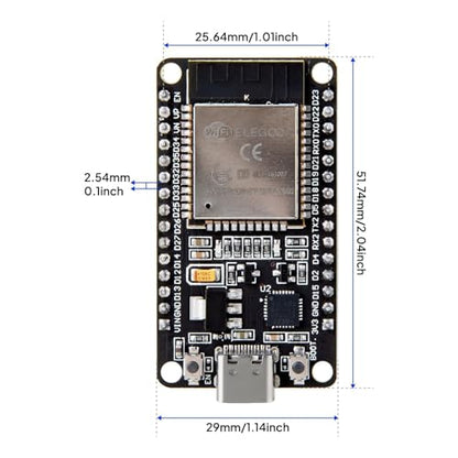 ELEGOO EL-SM-012 1920x1080 240MHz Dual Core Development Board