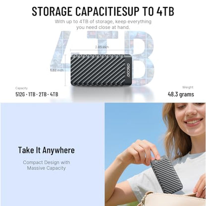 OSCOO 1TB MD006 External Solid State Drive USB 3.0 2000 MB/s Portable SSD