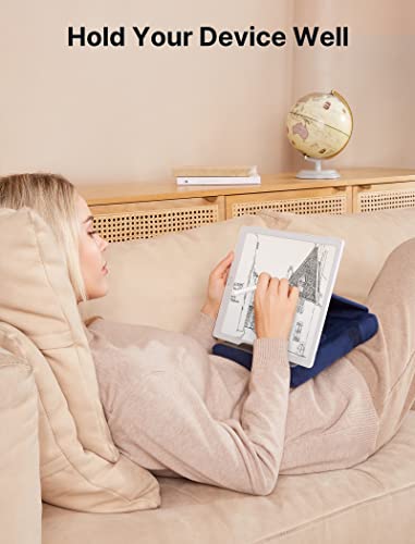 JSAUX Pillow Tablet Stand, Compatible with Multiple Devices, Adjustable Viewing Angles, Navy Blue
