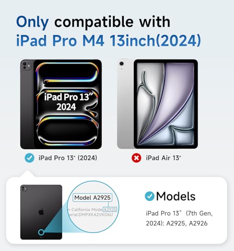 MAGIC JOHN 13 inch iPad Pro M4[2024] Screen Protector Tempered Glass