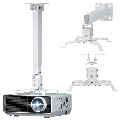 WALI Universal Projector Mount PM-003-W Heavy Duty Adjustable Ceiling and Wall Mount
