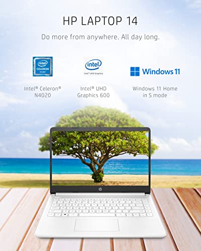HP 14-dq0040nr Laptop, 14-Inch, 1366 x 768, LED, Standard Laptop, Snowflake White
