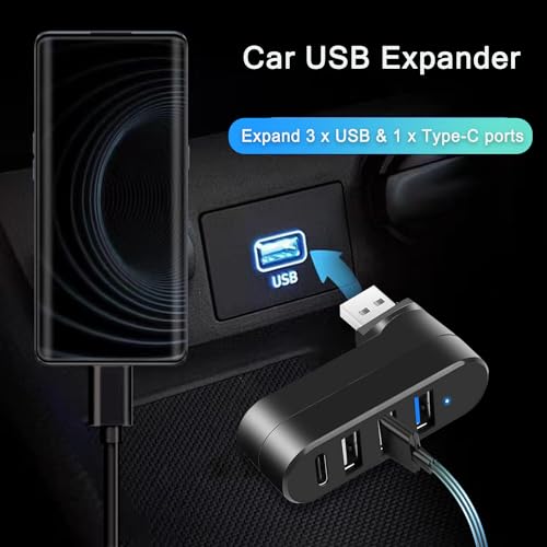 vienon 4-Port USB Hub VN76HFH USB 3.0 Interface Lightweight Plastic 5 Gigabits Per Second