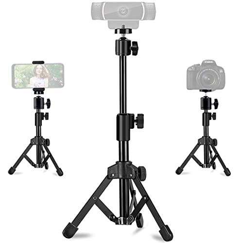 JCWINY 18 Inches WCM02 Webcam Tripod Stand 1080p Adjustable