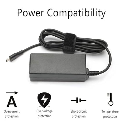 Yodzgaco 65W DZ65200325 USB Type C Laptop Power Adapter