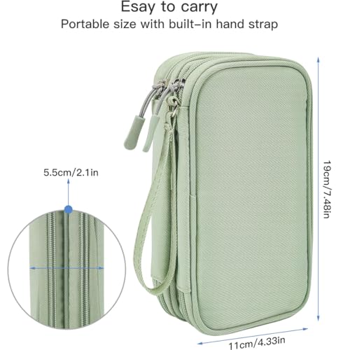 CAAORDKSO Medium SU001 Electronic Organizer Travel Case, 7.5"L x 4.3"W x 2.2"H, Soft Shell, Portable