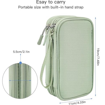 CAAORDKSO Medium SU001 Electronic Organizer Travel Case, 7.5"L x 4.3"W x 2.2"H, Soft Shell, Portable
