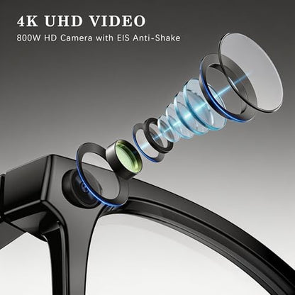 EarlySincere 2-in-1 Smart Glasses Model B0GKNZ6K7M 3840x2160
