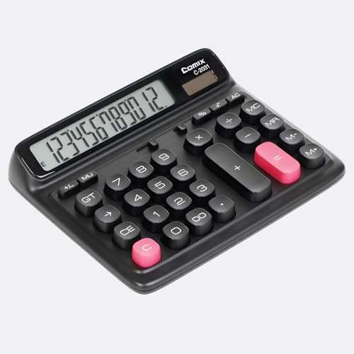 Comix 7.28" x 5.9" A-WM-C-2031BK LCD Standard Function Calculator