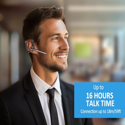 Conambo Bluetooth Headset K10C In Ear Wireless Noise Cancelling 16 Hours Battery Life