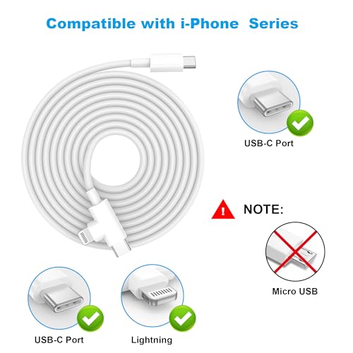 HALIHALL 30W USB Type C Charger for iPhone 17/16/15/14/13/12, 30W, White, Model XHD-PD30W