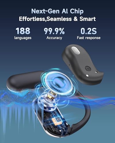 MAIJOFO Open Ear Bluetooth 6.1 Translation Earbuds YYK-Q16S 188 Language Support