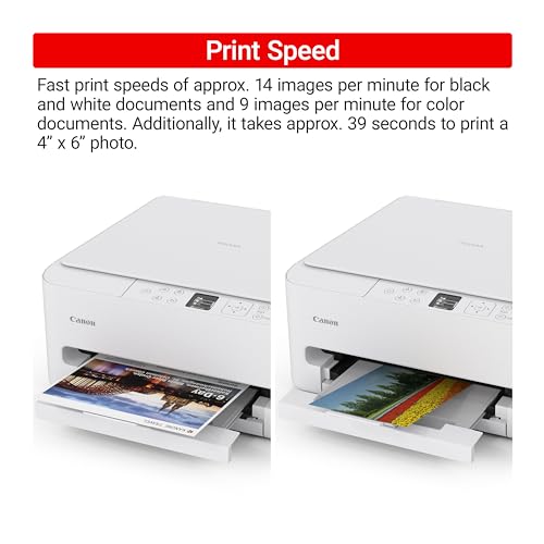 Canon PIXMA TS6520 Inkjet Printer 600x600 DPI 15.42lbs 14.8"D x 14"W x 6.7"H