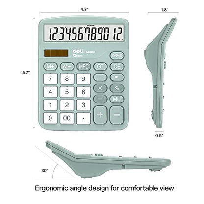 Deli 5.7" E8 Business Standard Function Calculator with 4.25" LCD Display