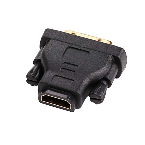 DTECH 5 x 5 x 0.5 inches CB0228 DVI to HDMI Adapter 4K 30Hz Matte Black
