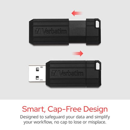 Verbatim 128GB 49071 USB 2.0 Flash Drive Retractable Connector