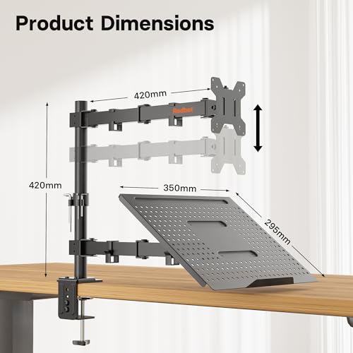 Redbat 13-32 inch RBMDM001B-LT Monitor Mount Stand
