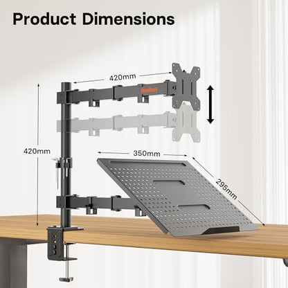 Redbat 13-32 inch RBMDM001B-LT Monitor Mount Stand