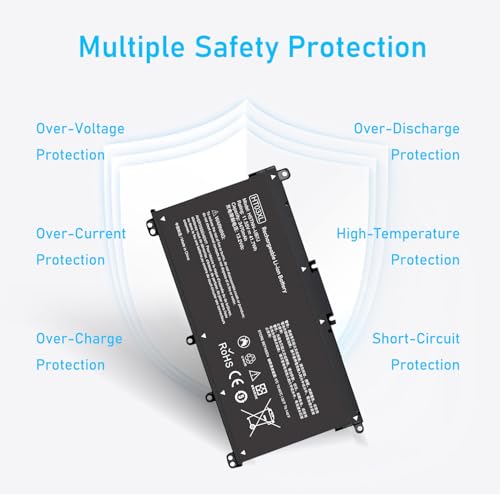 RUEMIU 60Wh HT03XL Lithium-Ion Laptop Battery, 5200mAh, 11.55V, 3-Cell