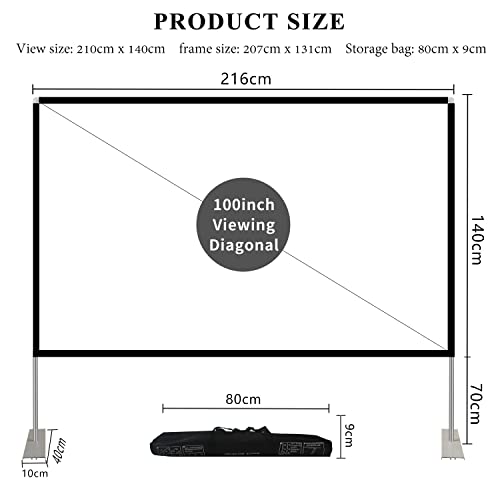 HOIN 100 Inches Projector Screen Model 7545871142