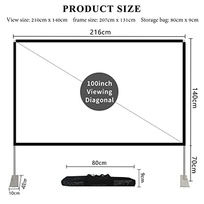 HOIN 100 Inches Projector Screen Model 7545871142