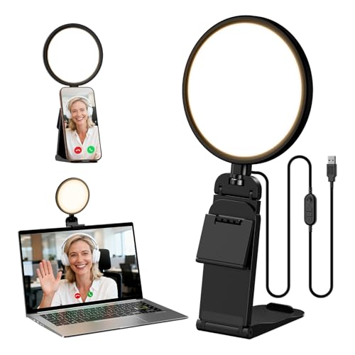 LitONES 5inch V01C Video Light USB 2.0, 11.7oz, 450Lumens, 10-Level Brightness, 5 Color Temperatures, Continuous Illumination