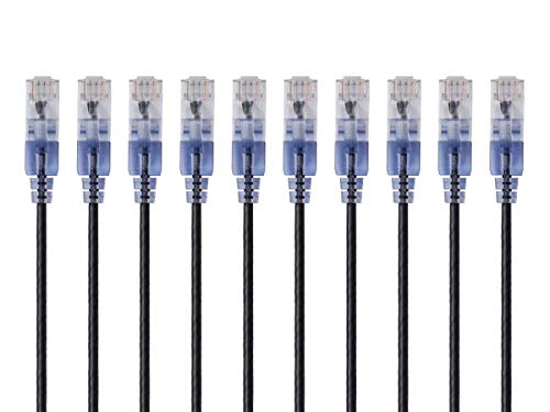 Monoprice 1 Feet Cat 6a Ethernet Cable Male-to-Male 10Gbps 550MHz