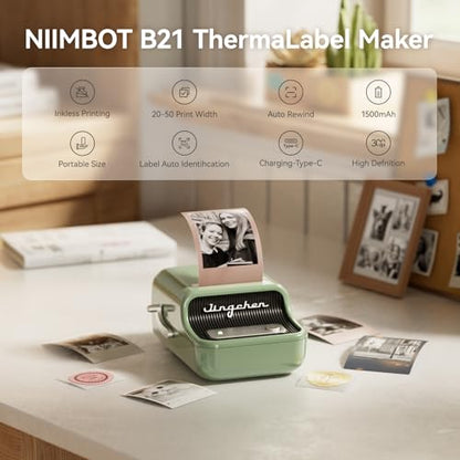 NIIMBOT B21 Pro 300DPI Portable Thermal Label Printer
