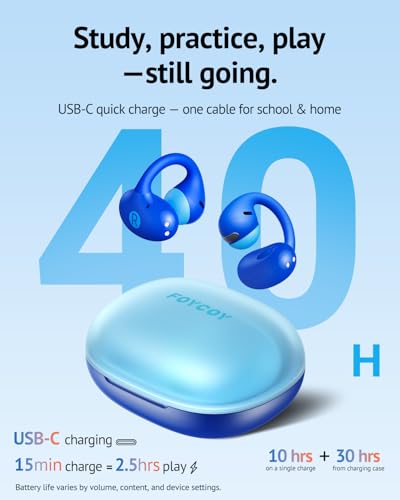 FOYCOY OpenPlay ONE Air OP-ONE AIR Wireless Bluetooth Earbuds 10 Hours Battery Life with Charging Case