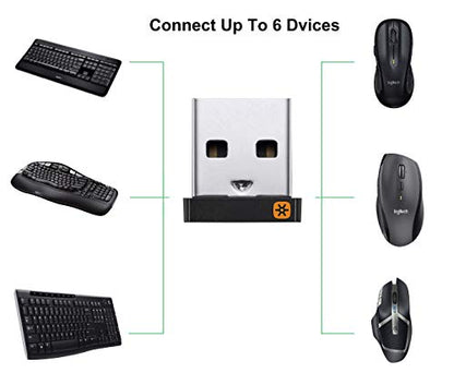 Logitech USB Unifying Receiver 2.0 Count USB Computer Network Adapter
