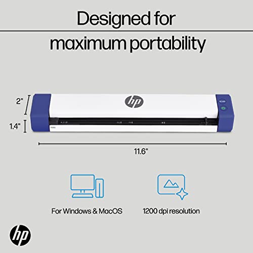 HP 2" x 11.6" Document Scanner HPPS100 300 dpi USB