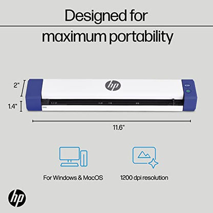HP 2" x 11.6" Document Scanner HPPS100 300 dpi USB