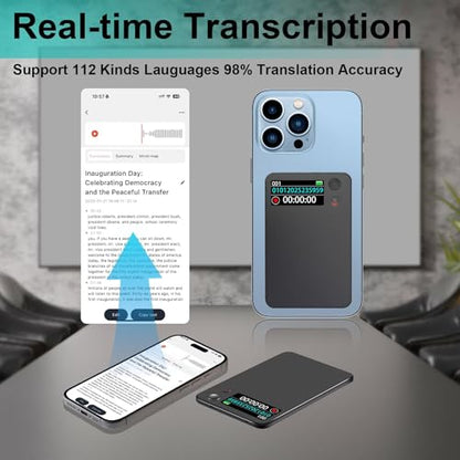Powate 1.5 Inches VO122 Digital Voice Recorder with 64 GB Memory Storage Capacity