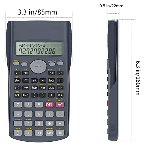 Helect 0.63" x 0.33" H-1002- LCD Engineering Scientific Calculator